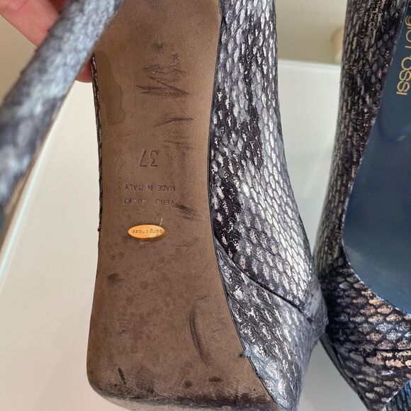 Sergio Rossi platform snakeskin heels Size 37 - Picture 6 of 8
